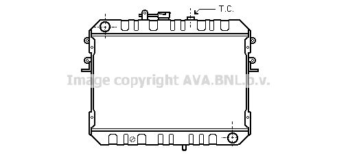 AVA QUALITY COOLING Радиатор, охлаждение двигателя MZ2046